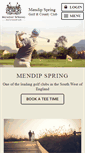 Mobile Screenshot of mendipspringgolfclub.com